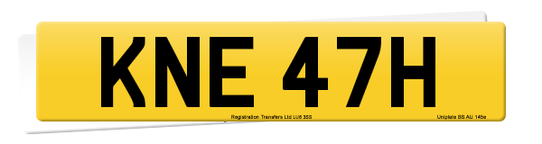 Registration number KNE 47H